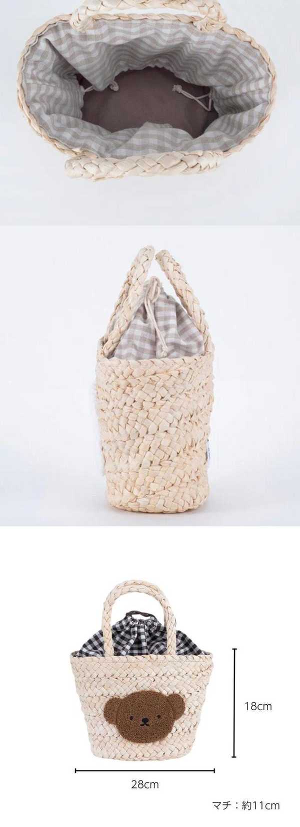 楽天市場】【在庫限り】 ミッフィー サガラ刺繍 ファーリーかごバッグ