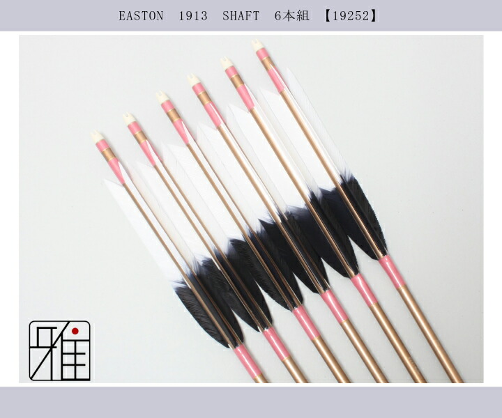 楽天市場】弓道 矢 ジュラルミン矢 6本組ターキー元黒染羽 1913