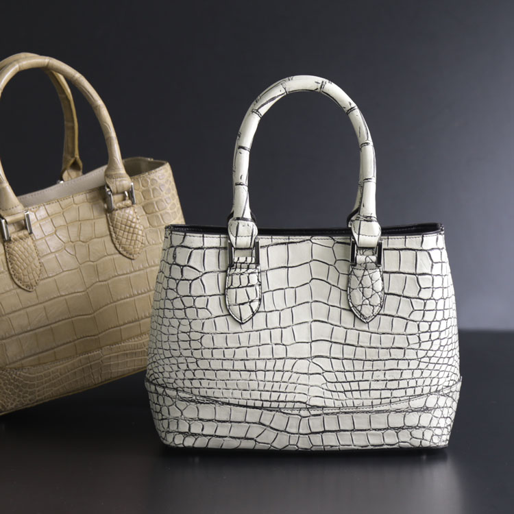 楽天市場】【20%オフクーポン】クロコダイル ハンドバッグ レディース