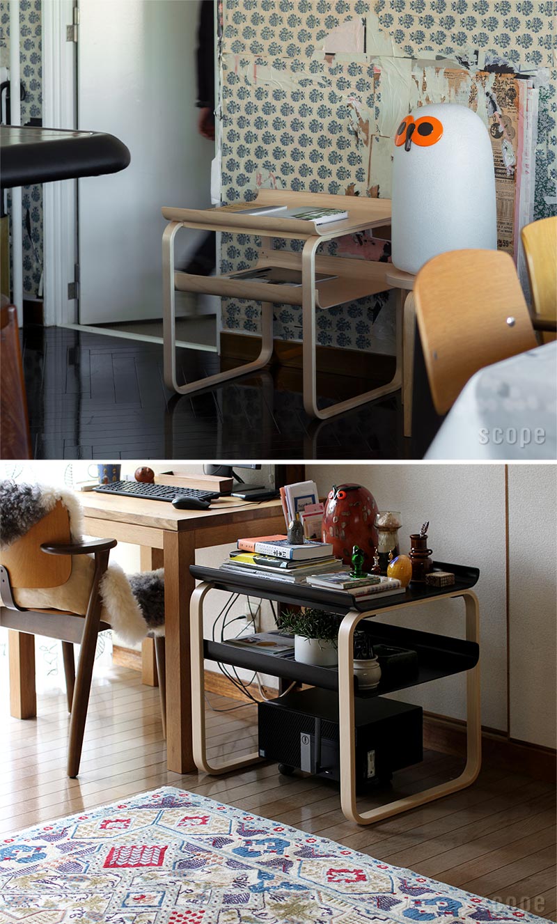 【超美品】Artek SIDE TABLE 915 ナチュラルラッカー スコープ Artek Alvar Aalto Side Table 915 - Other Artek Alvar Aalto