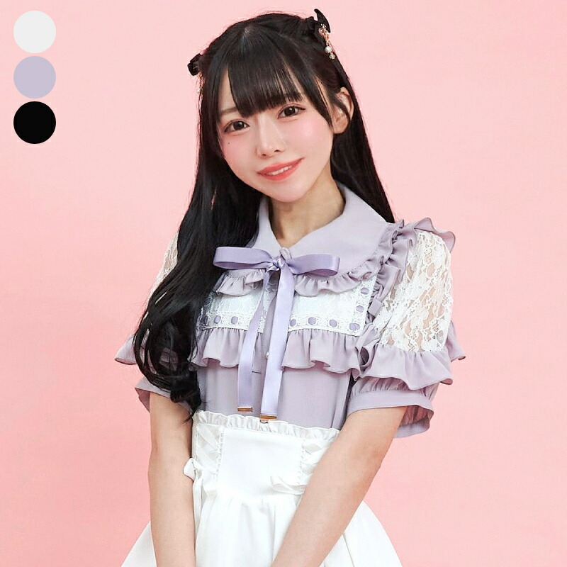 楽天市場】☆スクエアレースヨークブラウス7/9 10:00 再マークダウン3