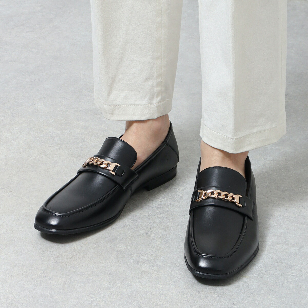 楽天市場】22%OFF 【ラスイチSALE】 ローファー メンズ チェーン