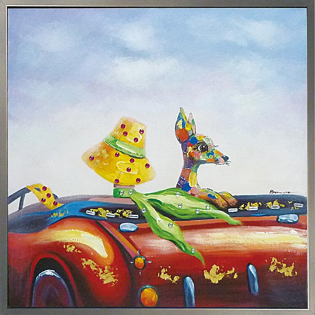 楽天市場】絵画＼空間にユニークな彩りを 油絵 【ワンマン ドライブ