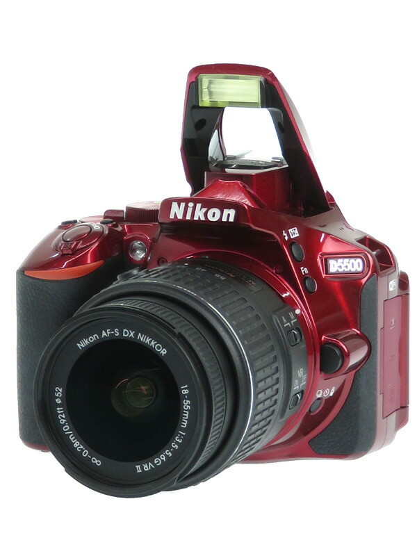 Nikon】ニコン『D5500 18-55 VR II レンズキット』レッド 2416万画素
