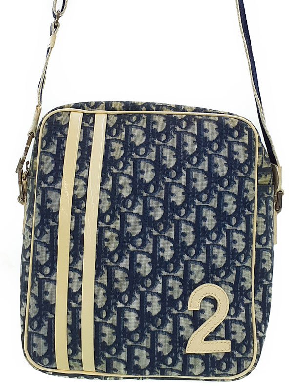 Christian Dior】クリスチャンディオール『トロッター柄 ショルダー