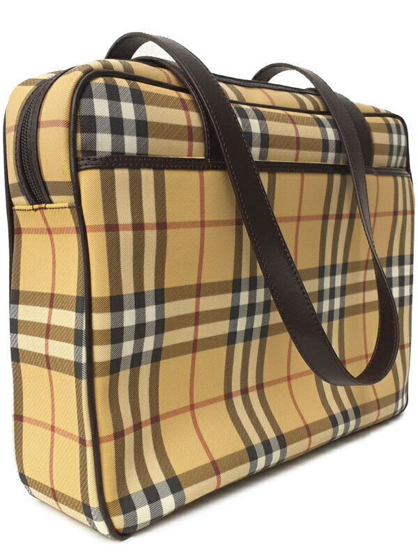 BURBERRY】バーバリー『チェック柄 トートバッグ』メンズ レディース 1