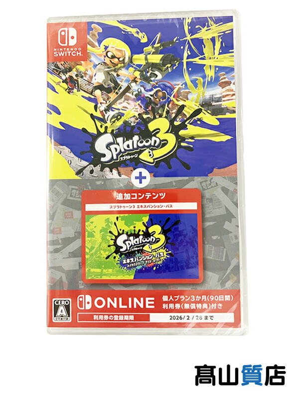 Nintendo】【未使用品】ニンテンドー『スプラトゥーン3 +
