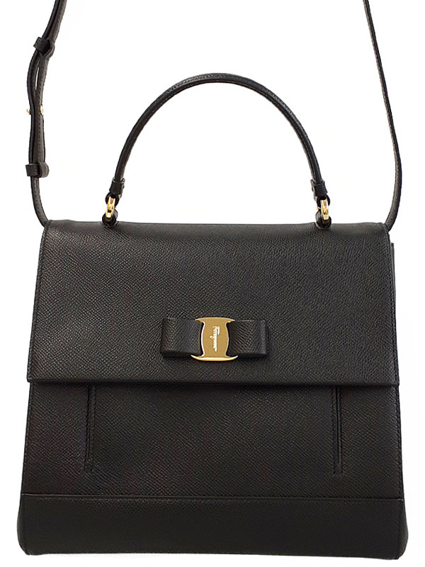 Salvatore Ferragamo】フェラガモ『ヴァラ リボン 2WAYハンドバッグ
