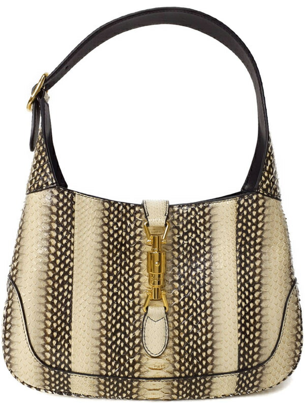 GUCCI】グッチ『ジャッキー1961 スモール パイソン バッグ』636706