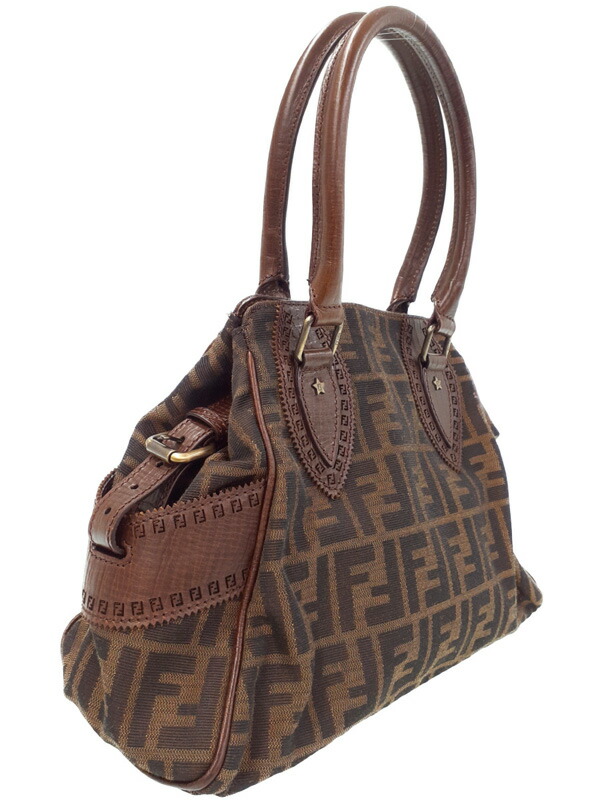 FENDI】フェンディ『ズッカ柄 エトニコ ハンドバッグ』8BN157