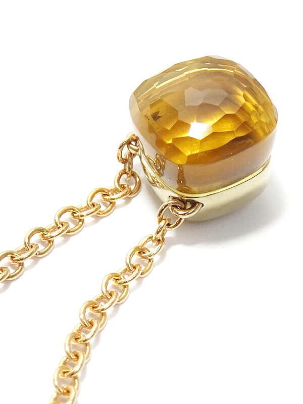 Pomellato】ポメラート『K18PG/K18WG ペンダント ヌード プチ シトリン