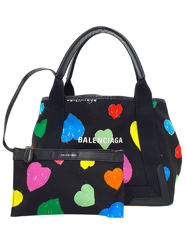 BALENCIAGA】バレンシアガ『ネイビー スモール カバス』339933