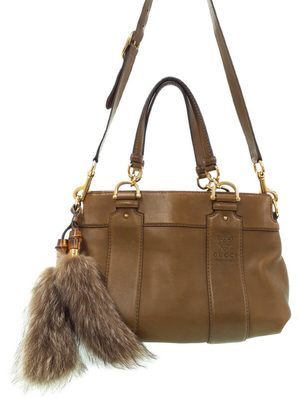 GUCCI】グッチ『レザー 2WAYハンドバッグ』269925 レディース 2WAY