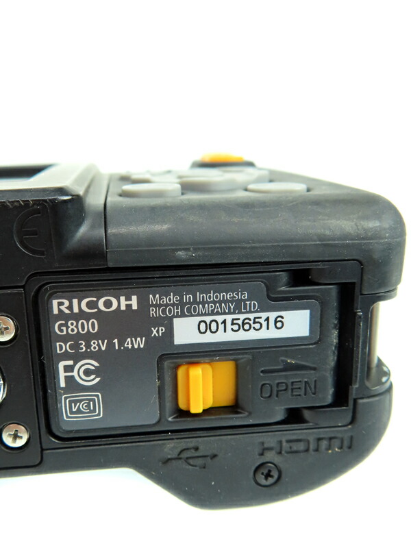 RICOH】リコー『G800』 防水/防塵/耐衝撃 タフな現場用 1600万画素