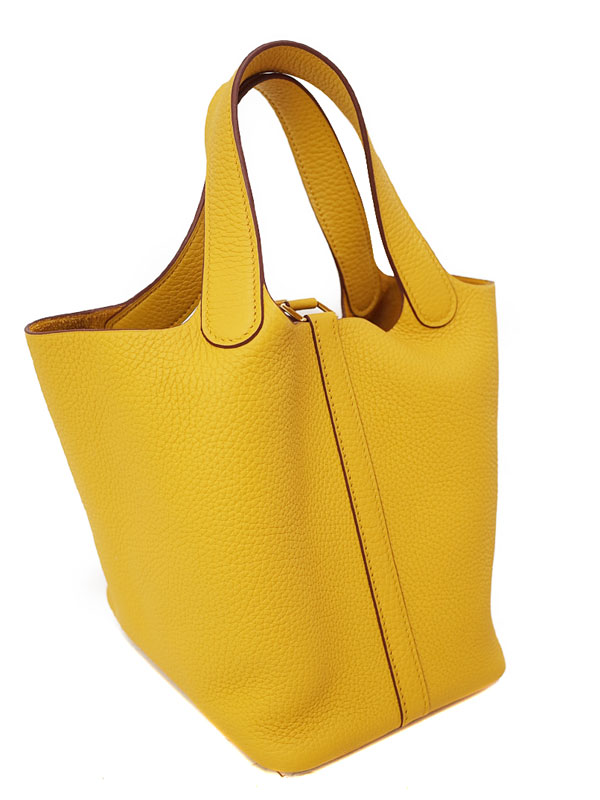 HERMES エルメス ゴビ PM ハンドバッグ ゴールド 正規品