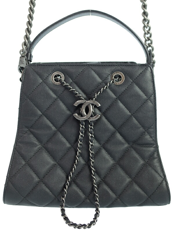 CHANEL】【ヴィンテージシルバー金具】シャネル『CCバケット チェーン