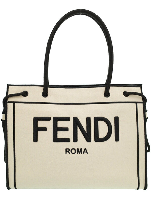 FENDI】フェンディ『ロゴ ショッパー ミディアムトート』8BH378