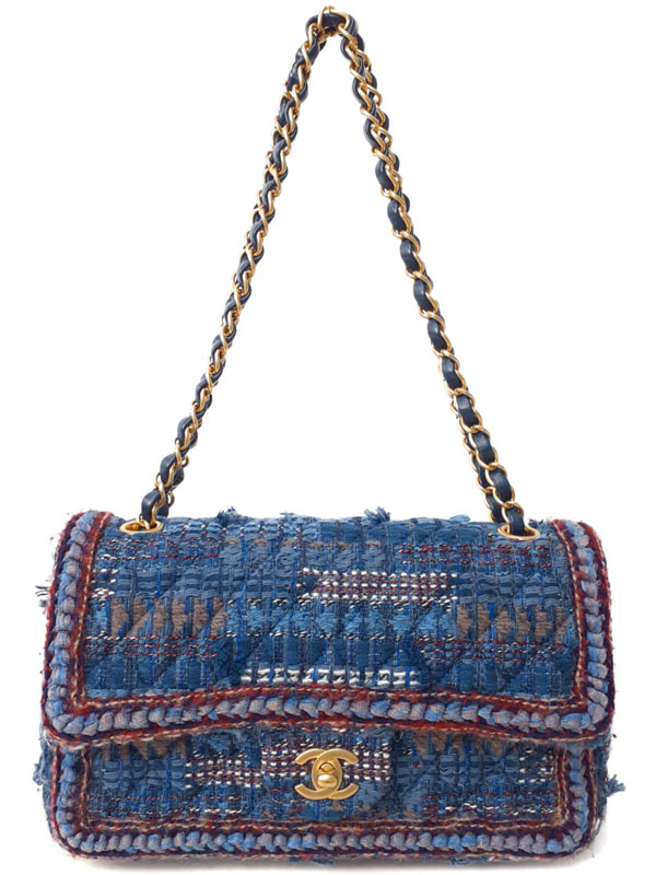 CHANEL】シャネル『ツイード チェーンショルダーバッグ』レディース 1