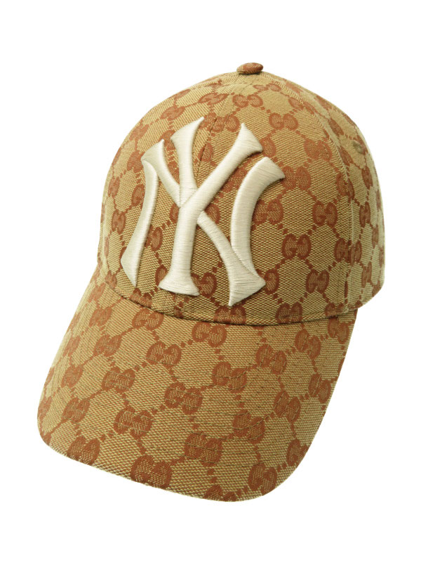 GUCCI】【ニューヨークヤンキース】【パッチベースボールキャップ