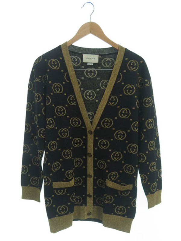 GUCCI】グッチ『GG ラメ オーバーサイズカーディガン sizeXS』555014