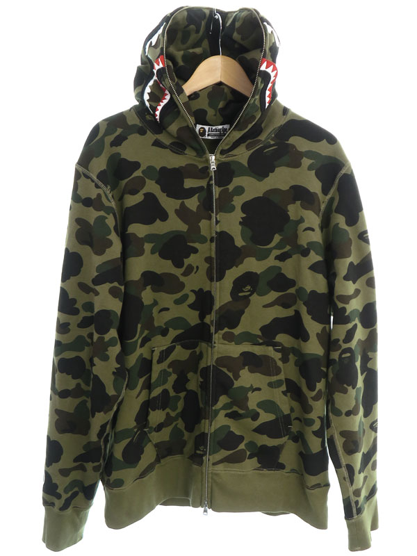A BATHING APE】アベイシングエイプ『1st Camo Shark Full Zip Hoodie