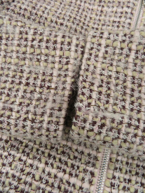 Christian Dior】クリスチャンディオール『ビーズ付 ジップアップ