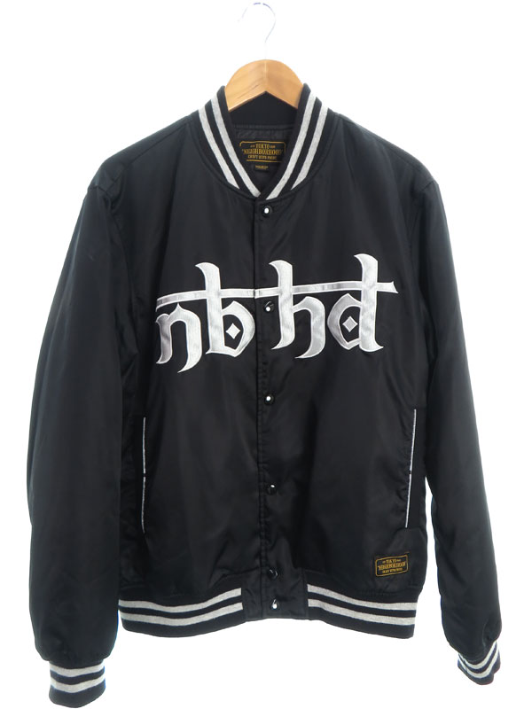 NEIGHBORHOOD】ネイバーフッド『ロゴ ナイロン スタジアムジャケット