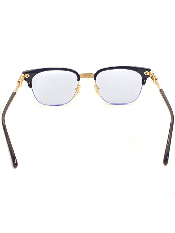 Chrome Hearts】【度入りレンズ】クロムハーツ『ハーフリムスクエア
