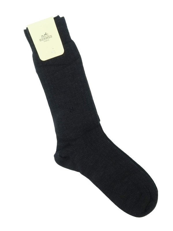 HERMES】【イタリア製】【未使用品】エルメス『靴下 size10 1/2