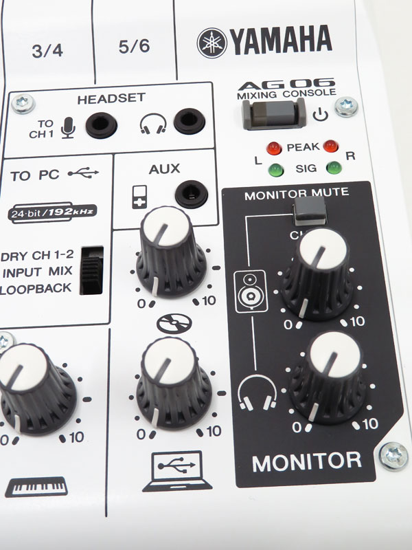 YAMAHA】【未使用品】ヤマハ『PC用ミキサー』AG06 1週間保証【中古