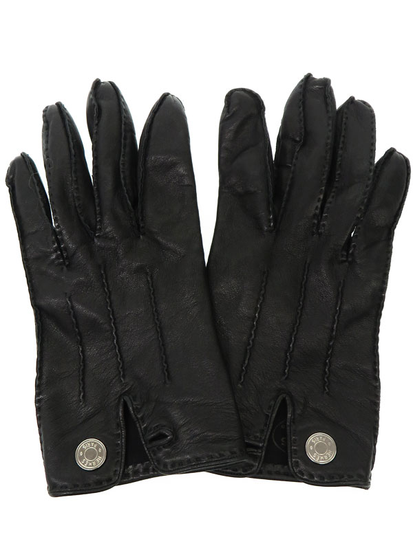 HERMES】【フランス製】エルメス『レザーグローブ size8』レディース