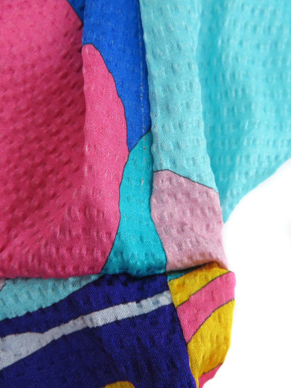 Leonard】【花】【イタリア製】レオナール『七分袖ワンピース size42