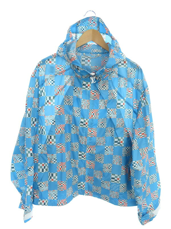 LOUIS VUITTON】【イタリア製】ルイヴィトン『総柄ナイロンジップ