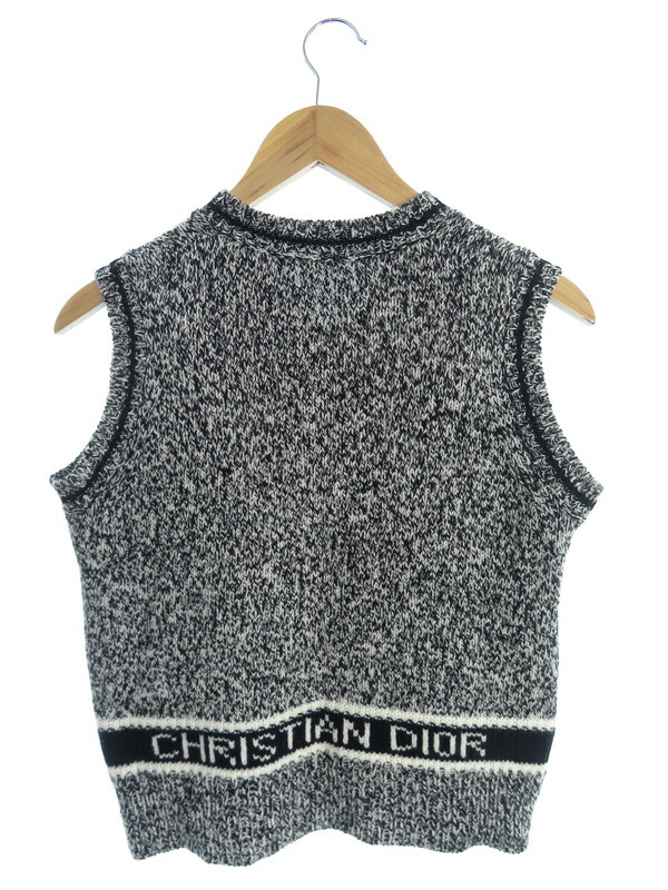 Christian Dior】クリスチャンディオール『ロゴ ニットベスト sizeF38