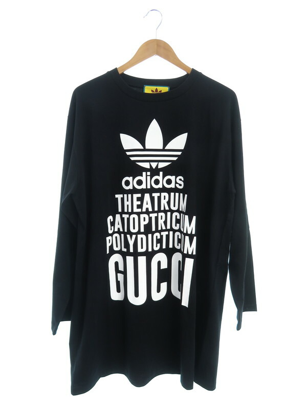 GUCCI】グッチ『アディダス ロゴ コットンロングTシャツ sizeM』721393