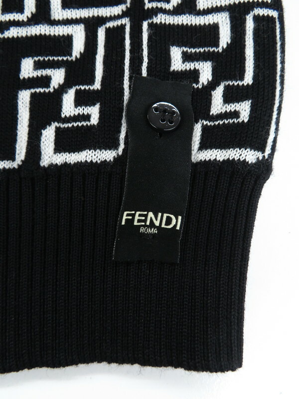 FENDI】フェンディ『FFロゴ ズッカ柄 カーディガン size44』FZC433