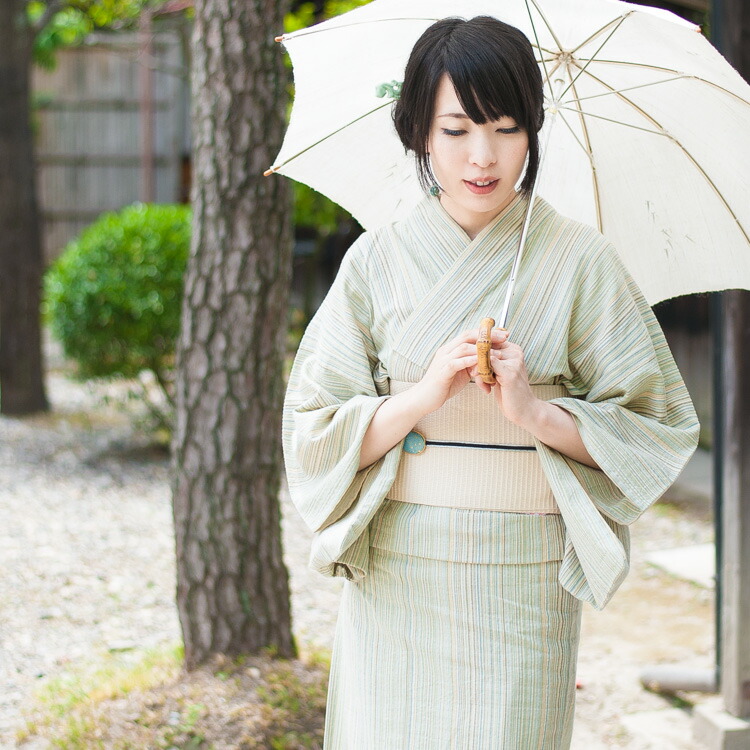 楽天市場】しじら織 レディース 浴衣 久留米 日本製 縦縞 単衣 洗える