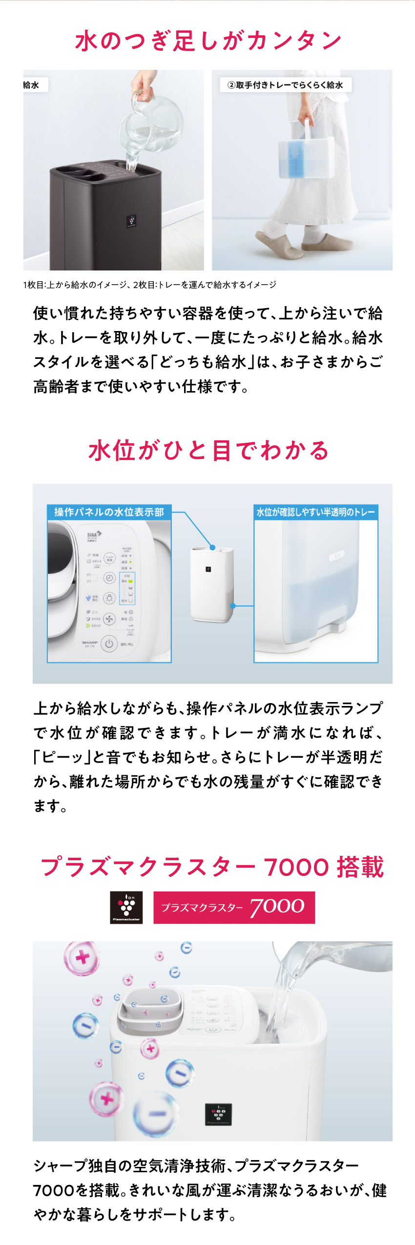 楽天市場】シャープ HV-T75 プラズマクラスター加湿器 （ホワイト系