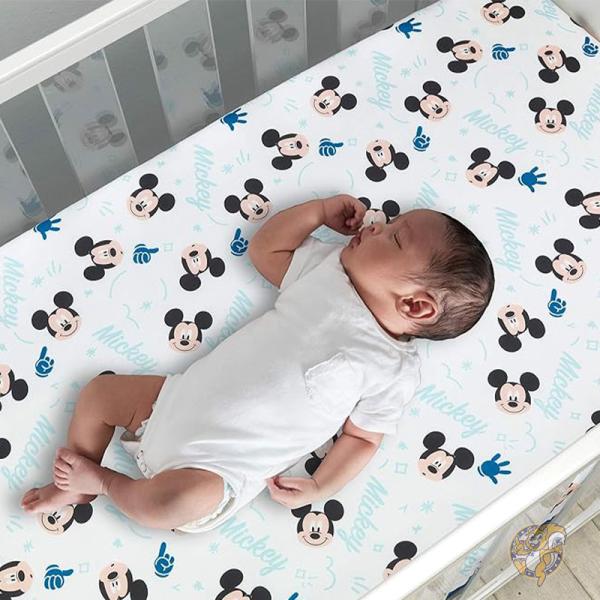 楽天市場】ディズニー ベイビー ミッキーマウス ブルー ベビーベッド