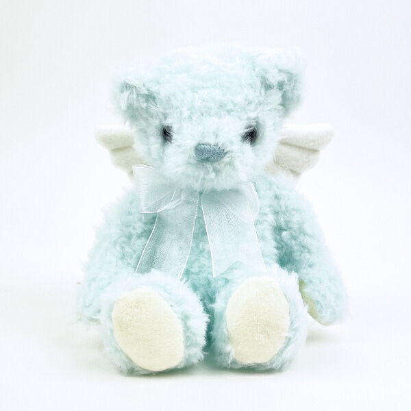 ぬいぐるみ エンジェルベア ライトブルー マスコット 人形 インテリア