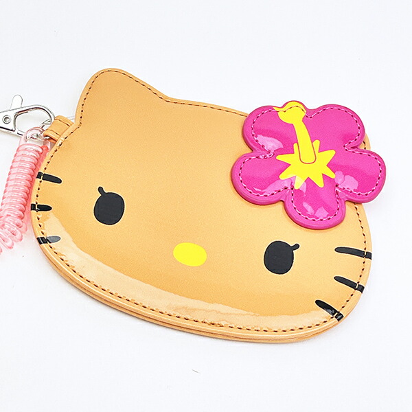 サンリオ ハローキティ パスケース ハイビスカス 定期入れ Sanrio