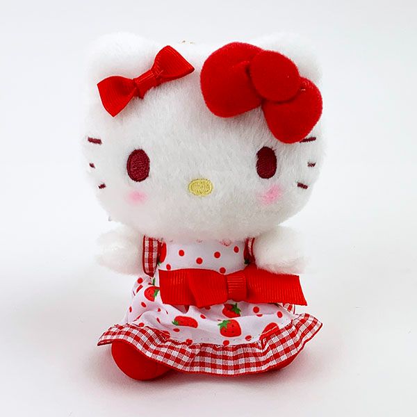 サンリオ ハローキティ いちごドレス マスコット ぬいぐるみ キティ