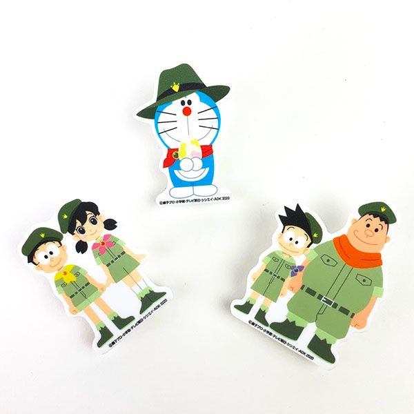 ドラえもん のび太 しずか スネ夫 ジャイアン アクリルクリップ3個