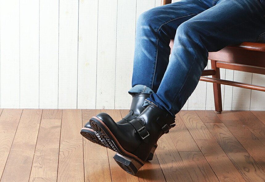 ブーツ AVIREX アヴィレックス HORNET 本革エンジニアブーツ AV2225