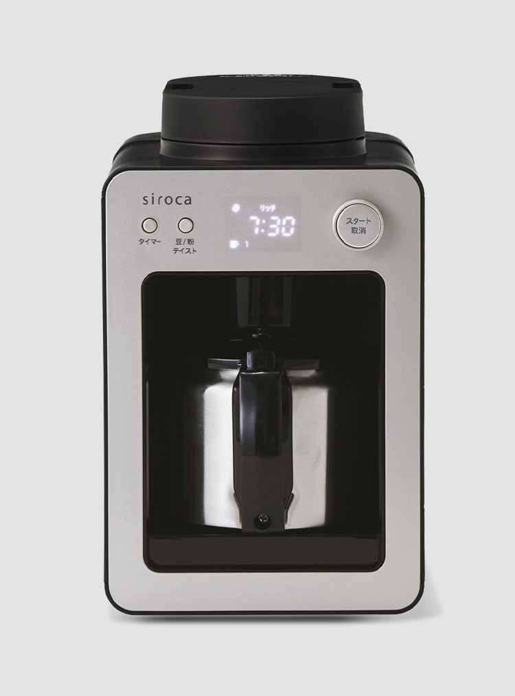 楽天市場】siroca 全自動コーヒーメーカーカフェばこ ステンレス