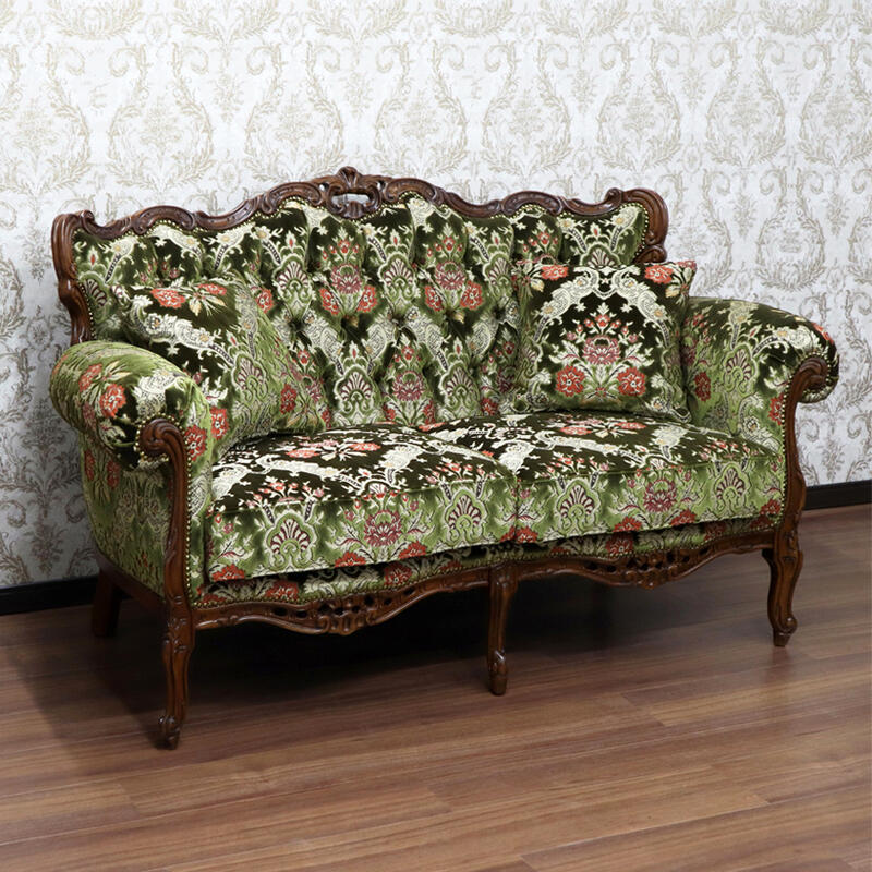 楽天市場】イタリア製 金華山織 2Pソファクラシック アンティーク