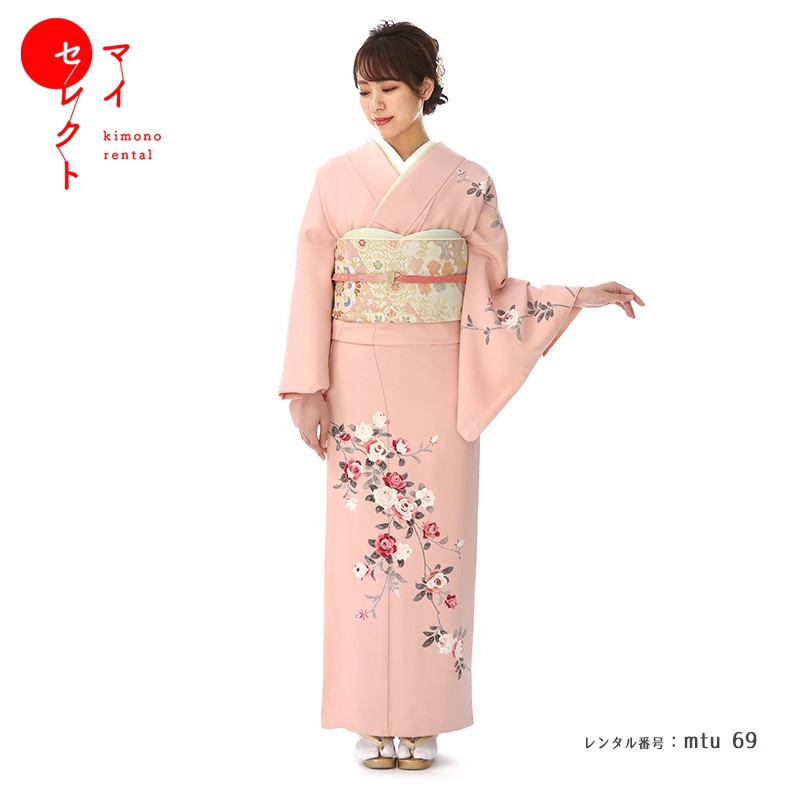 楽天市場】【レンタル】 訪問着レンタル 着物レンタル 正絹 mtu_69 付