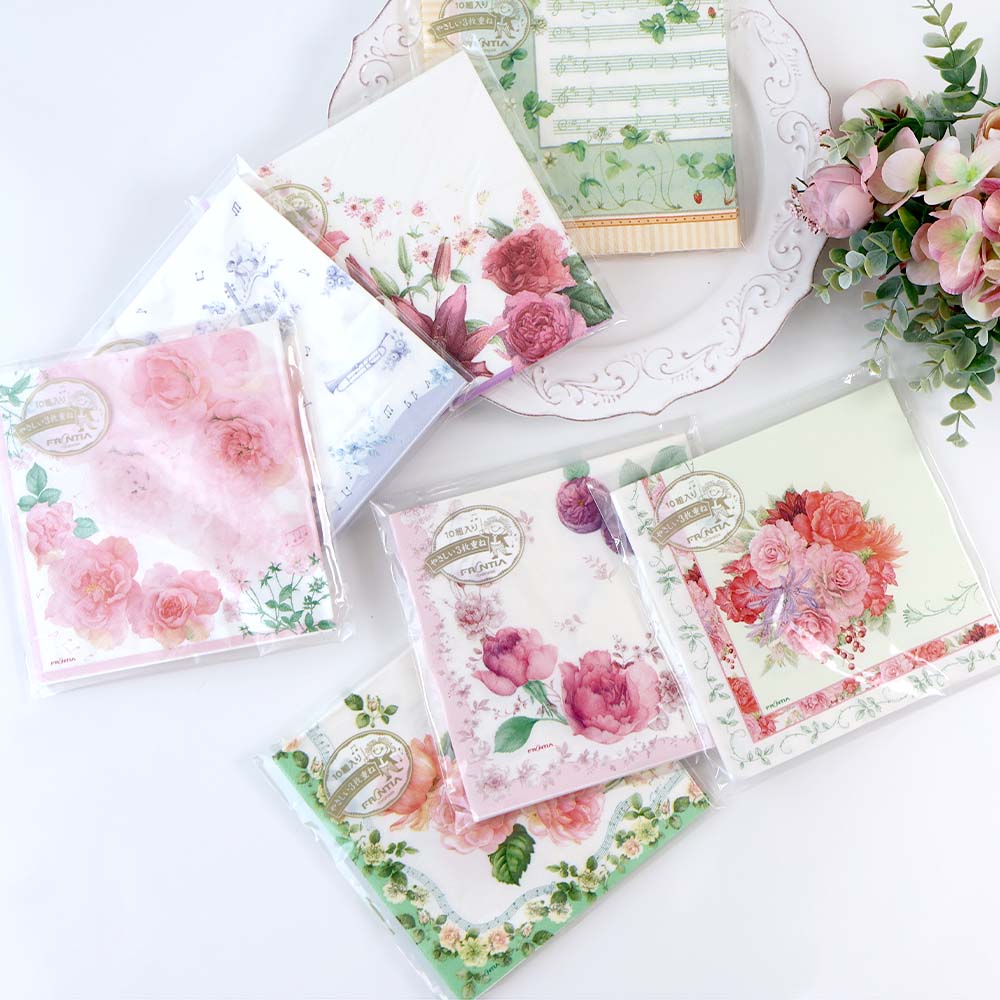 楽天市場】ペーパーナプキン ローズ 薔薇 デコパージュ バラ 花柄 音符