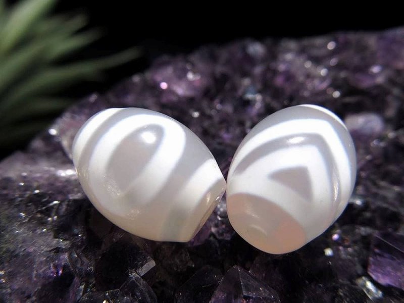 純真ホワイトカラー 山形一眼天珠 やまがたいちがんてんじゅ 縦サイズ