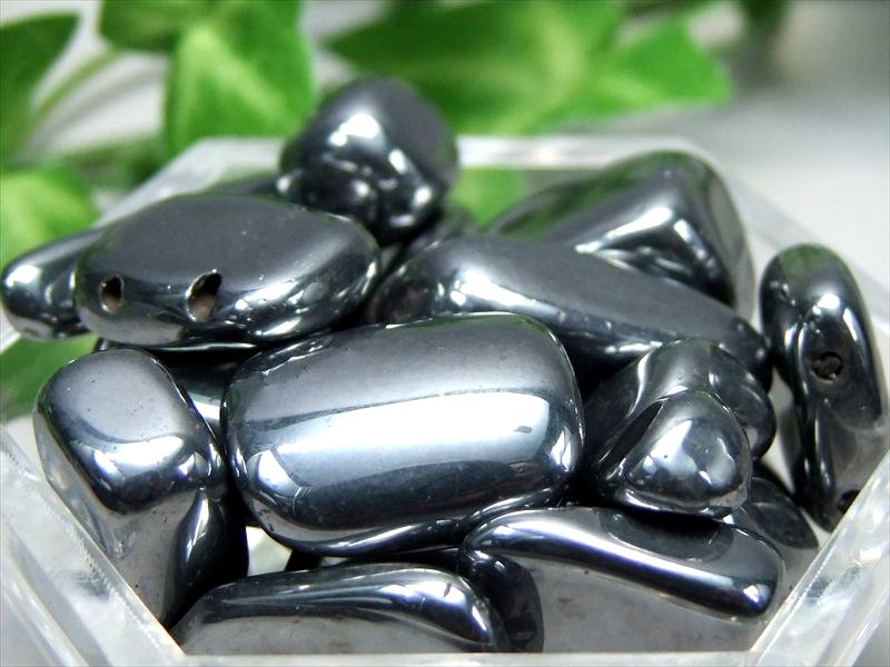 アウトレット テラヘルツ鉱石 さざれ石 100g 約7mm-31mm 穴開き つるん